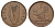Ирландия 1 пенни 1943 курица с цыплятами KM 11 бронза 4672-811