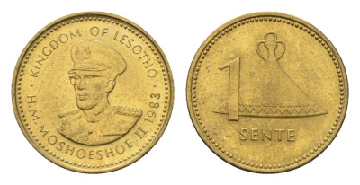 Лесото 1 лисенте 1983 KM 16 никель латунь UNC 4674-1239