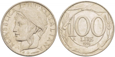Since 1946. 100 Лир Италия в рублях на сегодня в России.
