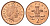Великобритания 2 пенса 2000 Елизавета II (1952-2022) KM 987, Spink 4690 (C5) сталь плакированная медью UNC 4637-1246
