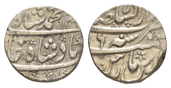 Индия, империя Великих Моголов 1 рупия 1132-1335 (1719-1917), Мухаммад Шах ( 1719-1748 ) KM 436.40, 436.60 серебро 4178-616