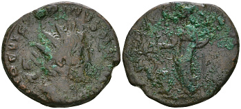 Римская Империя, императоры в Галлии антониниан 269 - 270 Викторин, IMP C VICTORINVS P F AVG, бюст императора / SALVS AVG, Салюта, персонификация Здоровья RIC 71 биллон 1073-20-31