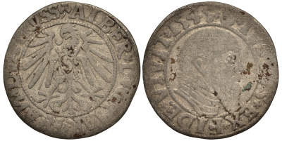 Бранденбург-Пруссия 1 грош 1545 Альберт V серебро 00-00