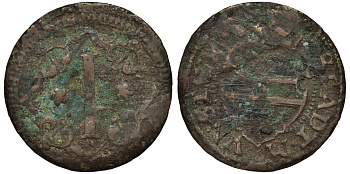 Мюнстер 1 пфенниг 1600-1635 KM 300 медь 1515-2313