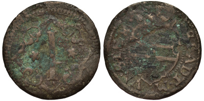 Мюнстер 1 пфенниг 1600-1635 KM 300 медь 1515-2313