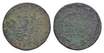 Нидерланды, Голландская Республика, Зеландия 1 дуит 1776 KM 101 медь 4655-532