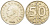 ТУРЦИЯ 50000 ЛИР 1998 KM 1056 медь никель цинк 4403-322