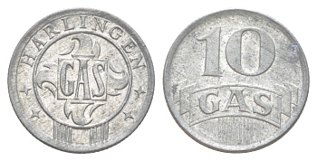 Нидерланды, Харлинген жетон на газ в 10 центов ND (1942) M59-15