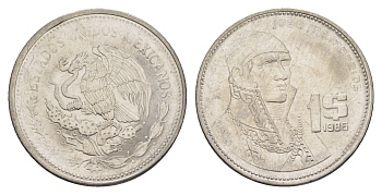 Мексика 1 песо 1986 Mo KM 496 медно-никель UNC 4637-631