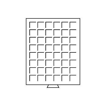 Монетный бокс MB48 на 48 ячеек для монет диаметром до 28 мм. Leuchtturm. 337801