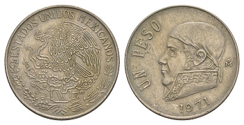 Мексика 1 песо 1971 Хосе Мария Морелос KM 460 медно-никель 4646-332