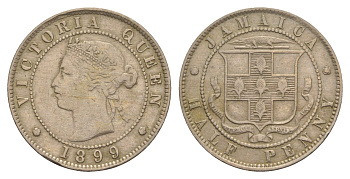 Ямайка 1/2 пенни 1899 Виктория (1837-1901) KM 16 медно-никель 1530-142