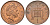 Великобритания 1 пенни 1999 Елизавета II (1952-2022) KM 986, Spink 4710 (B5) сталь плакированная медью 4609-543