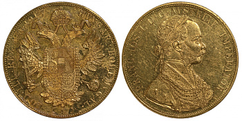 Австрия 4 дуката 1915 Франц Иосиф II (1848-1916) KM 2276 золото 00-812-70