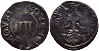 Ахен 4 геллера 1638 KM 3 медь 560-851