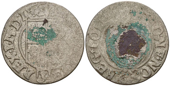 Польша 3 полкера (3 полторака - 1 крейцер) ND (1620-1627) Сигизмунд III Ваза (1587-1632) KM 41 серебро 4158-1141