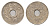 Таиланд 10 сатангов 1920 BE 2463, Рама VII (1925-1932) Y 37 никель 44-913