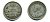 КАНАДА 5 ЦЕНТОВ 1912 ГЕОРГ V серебро 46-531