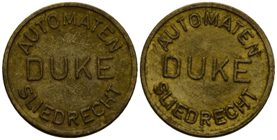 Нидерланды жетон ND Duke Automaten Sliedrecht латунь 4167-432