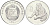 КНДР 1/2 чона 2002 Мир животных - Орангутан KM 184 алюминий UNC 4138-1141