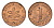 ФРГ 1 пфенниг 1948 F KM A101, J. 376 сталь плакированная медью aUNC 211-956