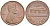 США 1 ЦЕНТ 1969 D, ЛИНКОЛЬН KM 201 медь цинк 187-619