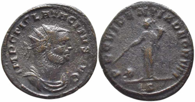 Римская Империя аврелианиан 275 Тацит PROVIDENTIA DEORVM Сисция Very fine RIC 155 бронза 1073-16-27