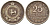 Цейлон 25 центов 1971 KM 131 медно-никель 4567-157