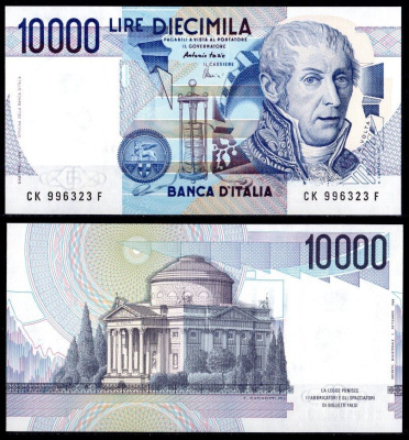 Италия 10000 лир 1984 Pick 112 d бумага UNC (пресс) 8621-8-2-2