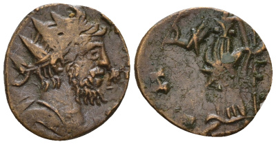 Римская Империя, императоры в Галлии антониниан 272 Тетрик, IMP C TETRICVS P F AVG, бюст императора / PAX AVG, Пация, персонификация Мира, локальная чеканка в Галлии RIC 100 биллон 1073-25-56