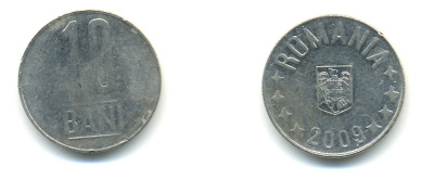 Румыния 10 бань (бани) 2009 KM 191 сталь плакированная никелем 176-951