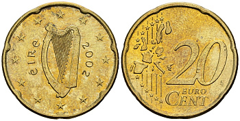 Ирландия 20 евроцентов 2002 KM 36 нордик 4148-542